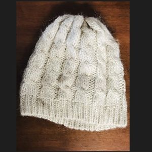 Off white Wool Winter Hat